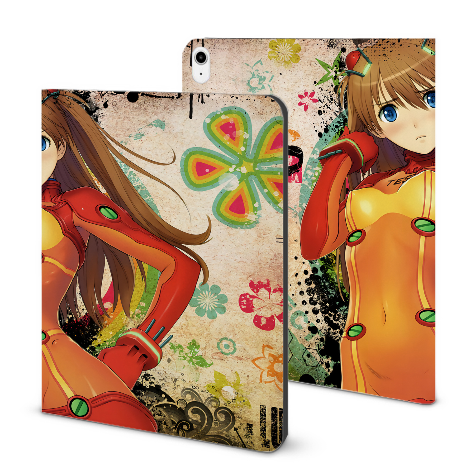 （画像用） EVA 新世紀エヴァンゲリオン IPadケース ペンホルダー付き ブックスタイルデザイン